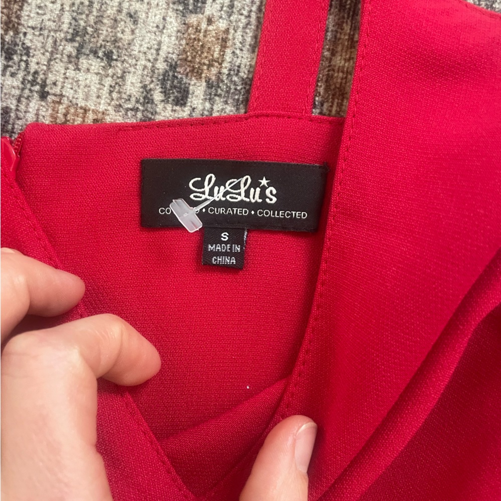 Lulu’s Red Skater Dress - Picture 2 of 5
